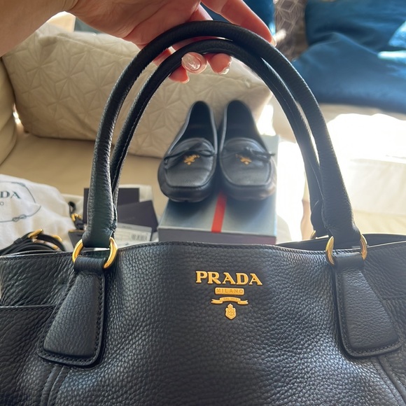 Soft Calf leather PRADA purse and shoe set 37 - Picture 2 of 14